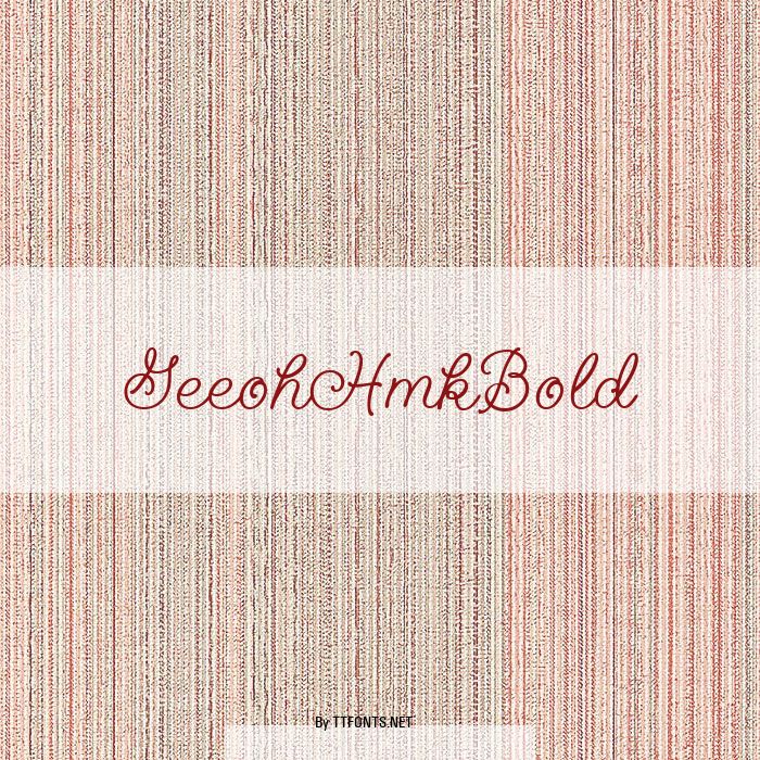 GeeohHmkBold example