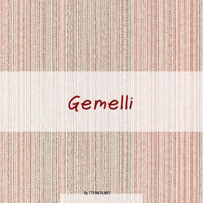 Gemelli example