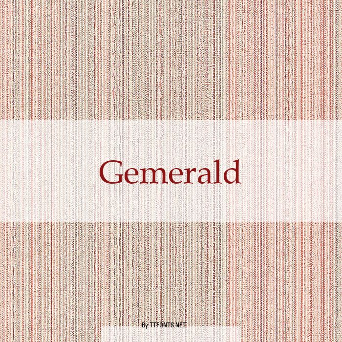 Gemerald example