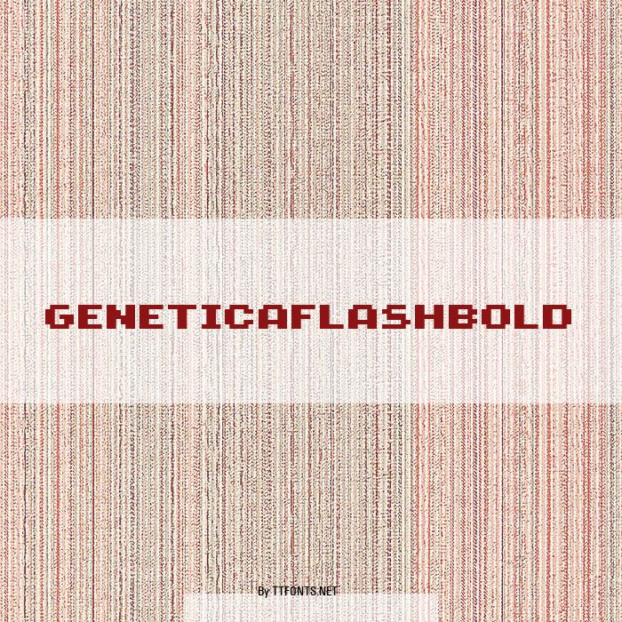 GeneticaFlashBold example