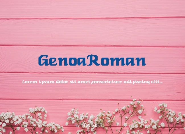 GenoaRoman example