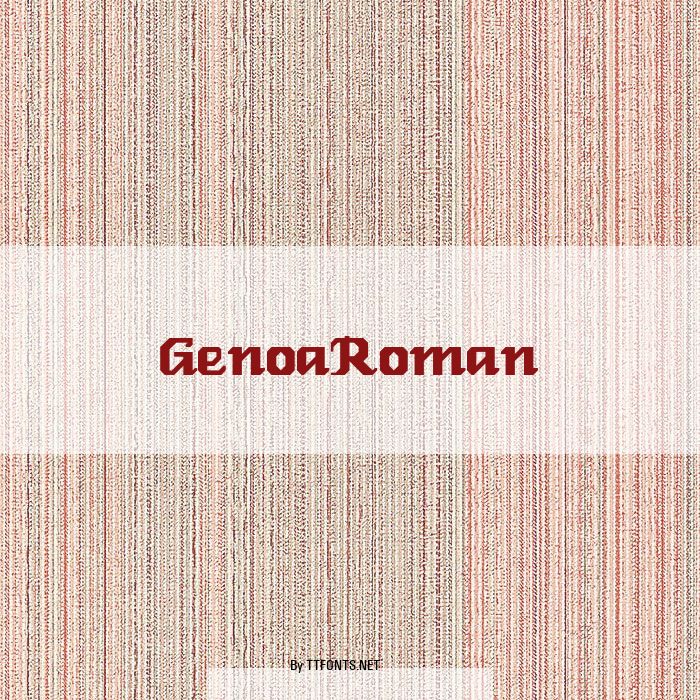 GenoaRoman example