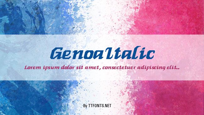 GenoaItalic example