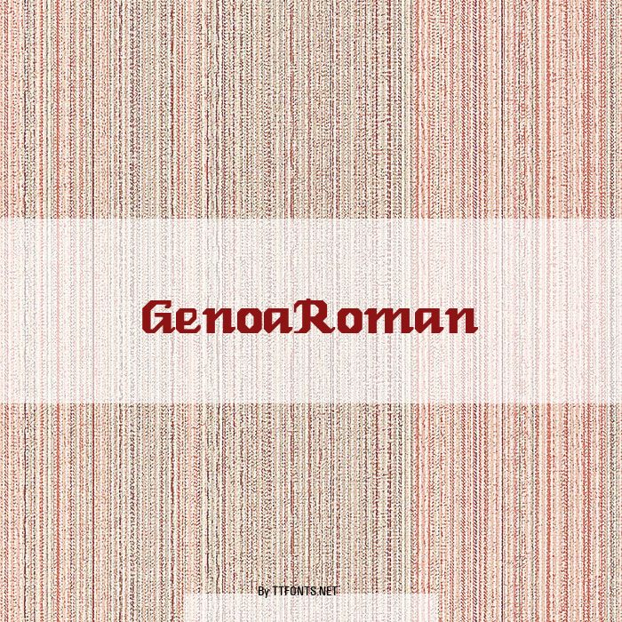 GenoaRoman example