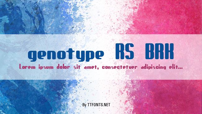 genotype RS BRK example