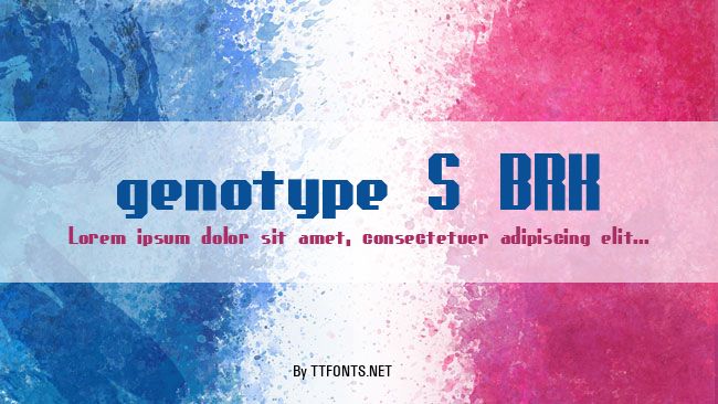 genotype S BRK example