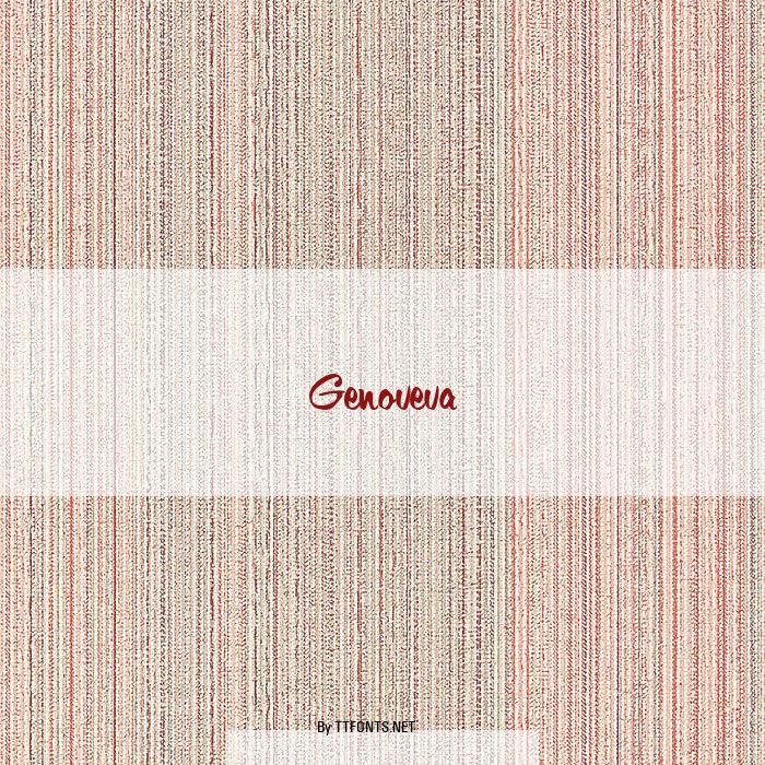Genoveva example