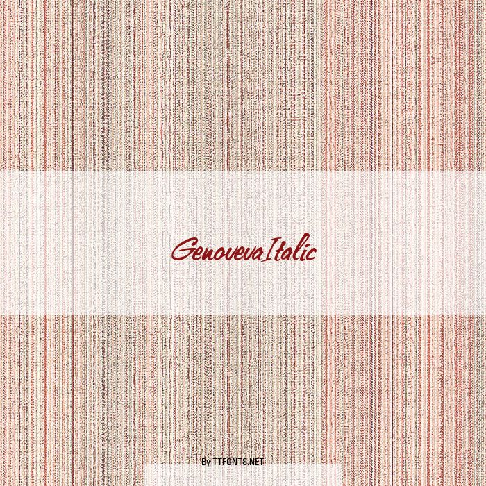 GenovevaItalic example