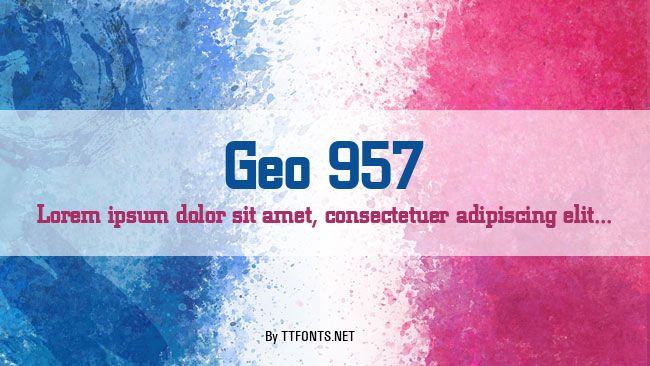 Geo 957 example