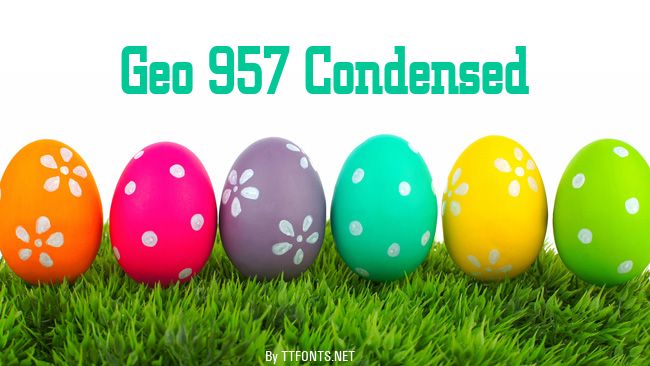 Geo 957 Condensed example
