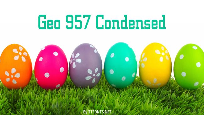 Geo 957 Condensed example