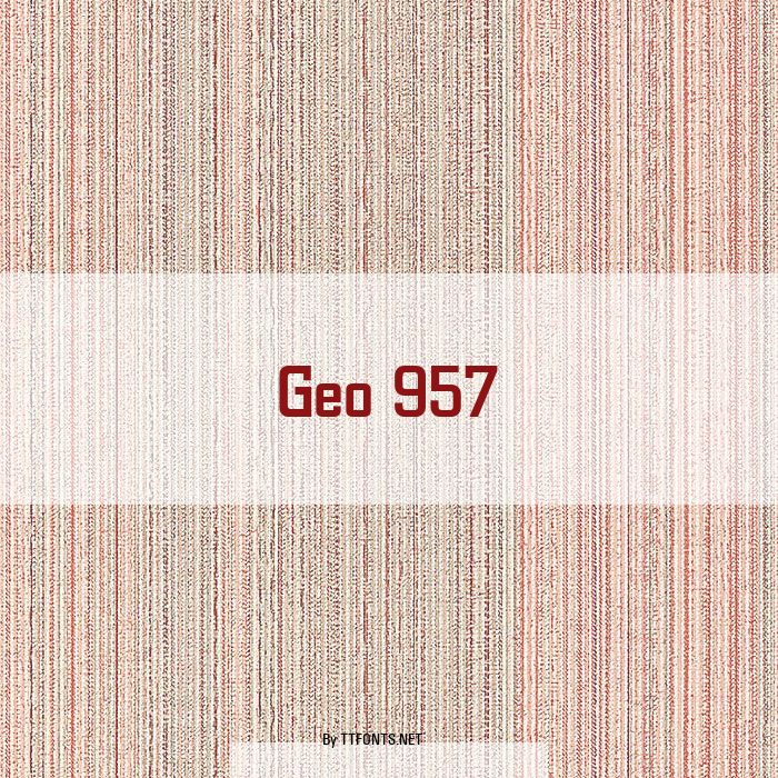 Geo 957 example