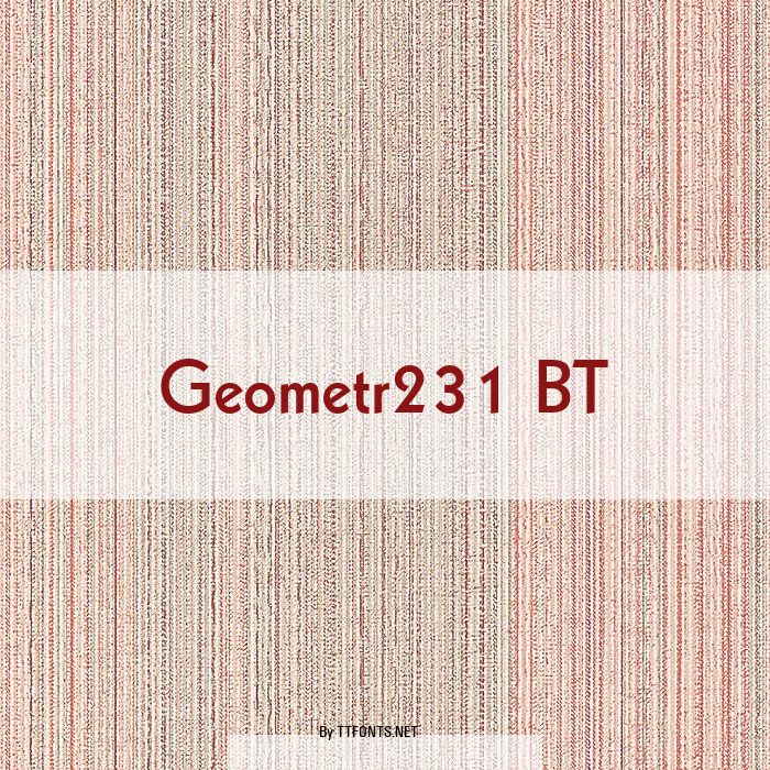 Geometr231 BT example