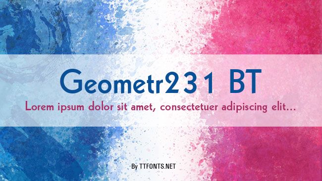 Geometr231 BT example
