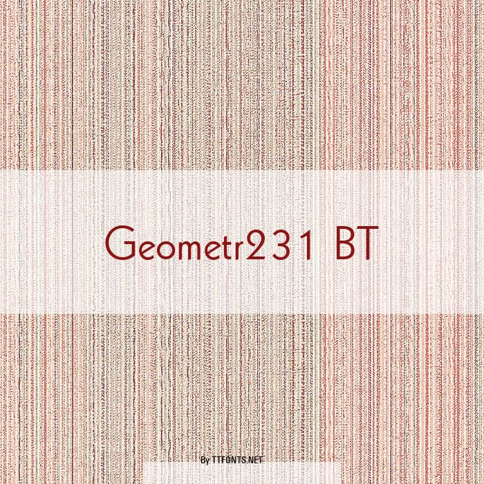 Geometr231 BT example