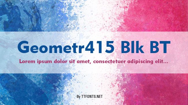 Geometr415 Blk BT example