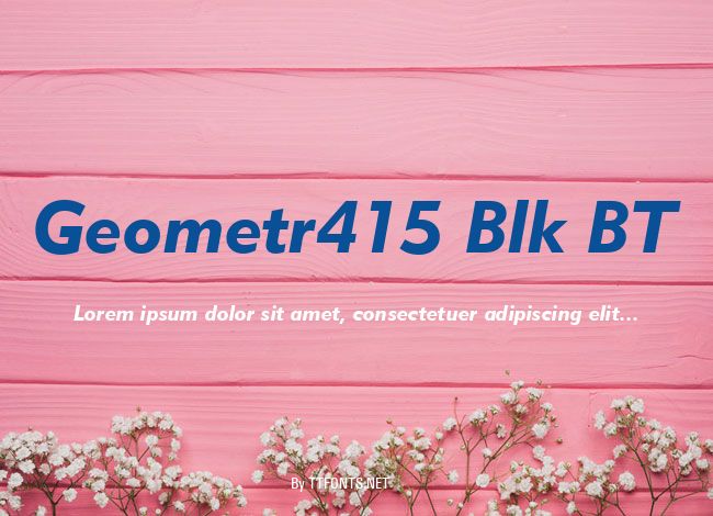 Geometr415 Blk BT example