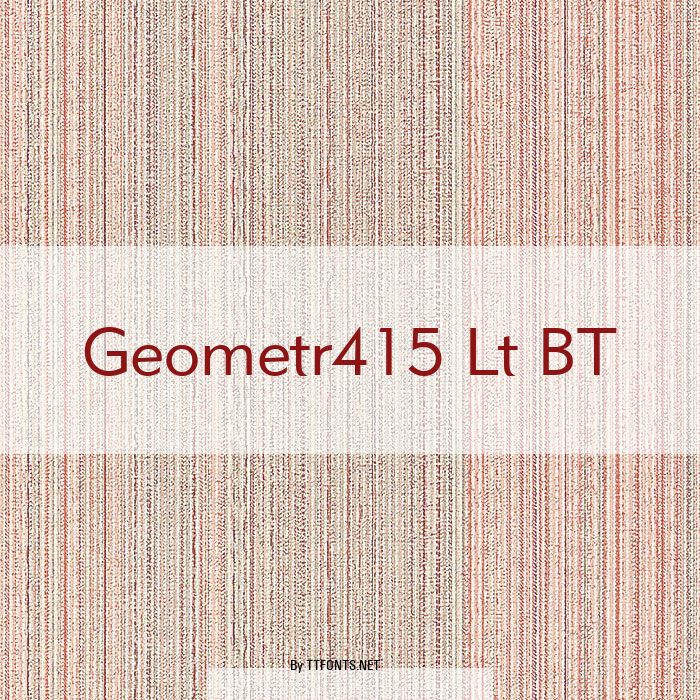 Geometr415 Lt BT example