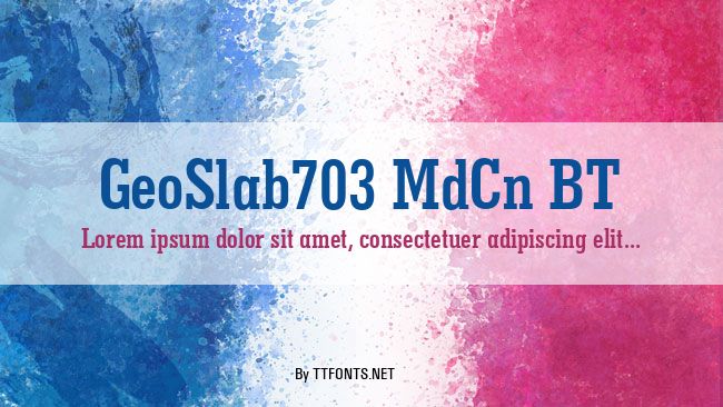 GeoSlab703 MdCn BT example