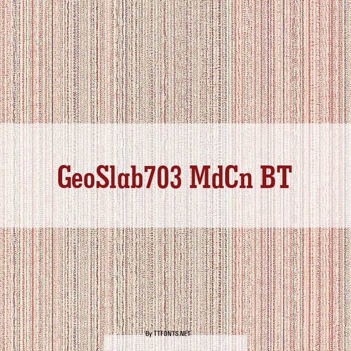 GeoSlab703 MdCn BT example