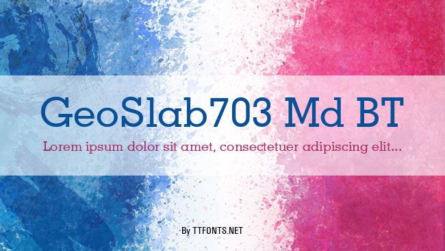 GeoSlab703 Md BT example