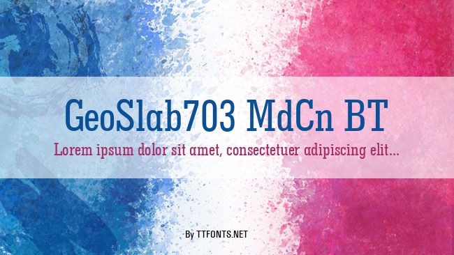 GeoSlab703 MdCn BT example