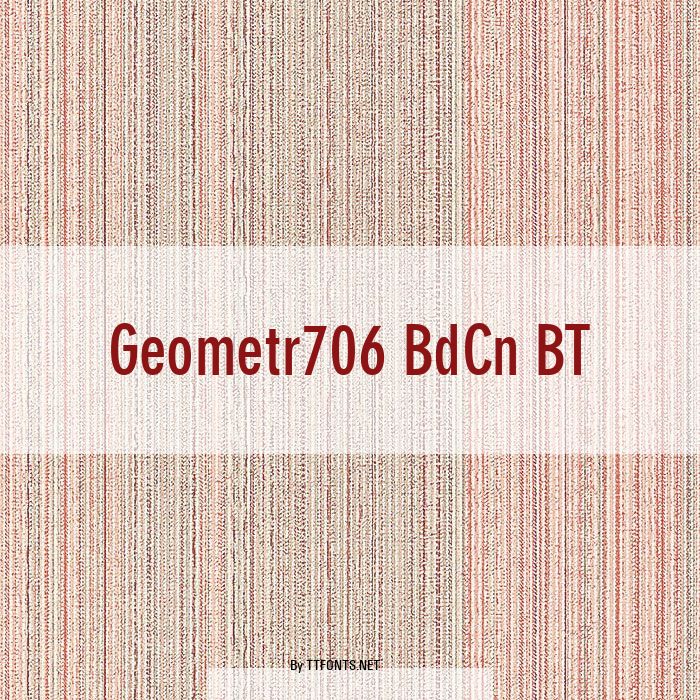 Geometr706 BdCn BT example