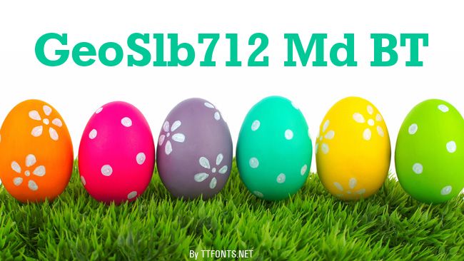 GeoSlb712 Md BT example
