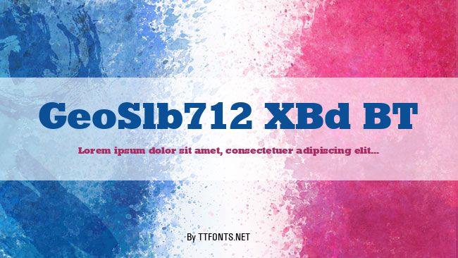 GeoSlb712 XBd BT example