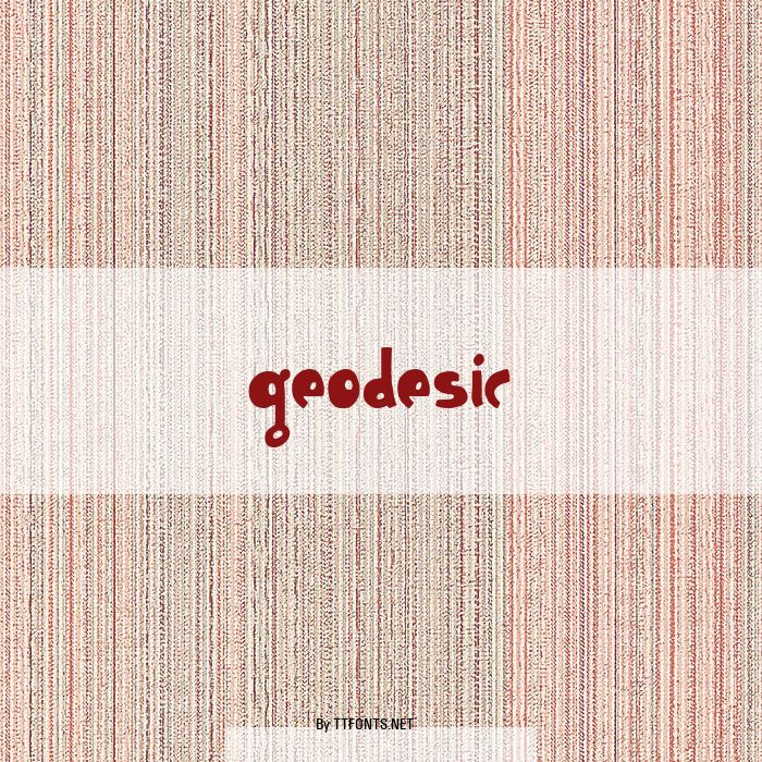 Geodesic example