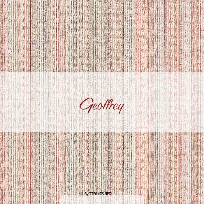 Geoffrey example