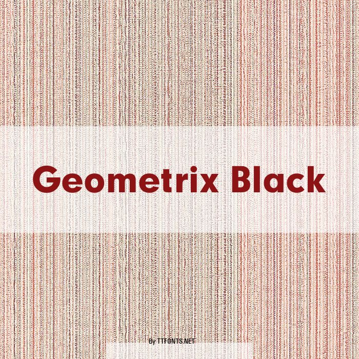 Geometrix Black example