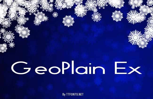 GeoPlain Ex example