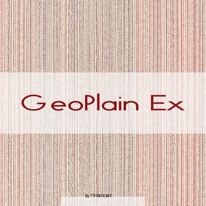 GeoPlain Ex example