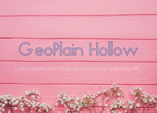 GeoPlain Hollow example
