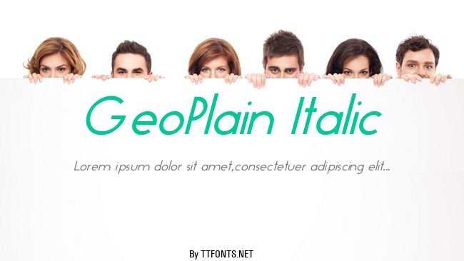GeoPlain Italic example