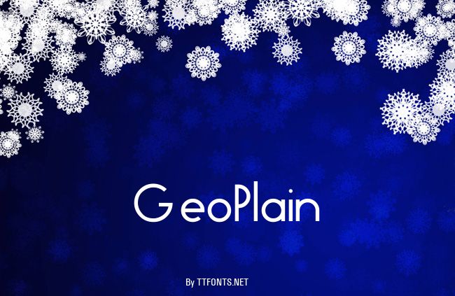 GeoPlain example