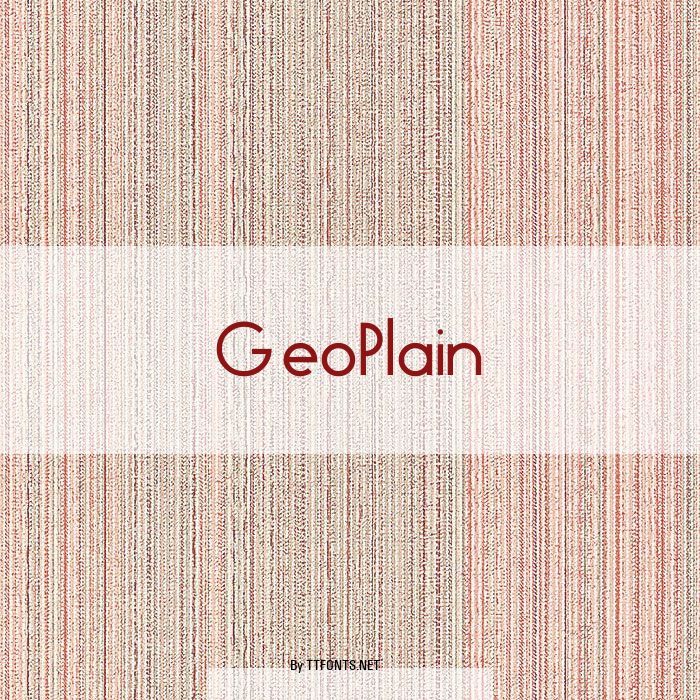 GeoPlain example