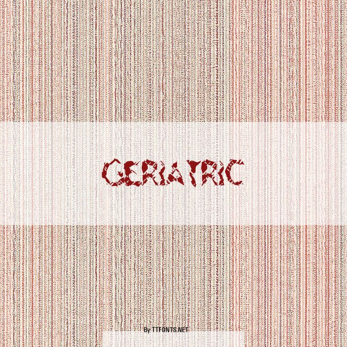 Geriatric example