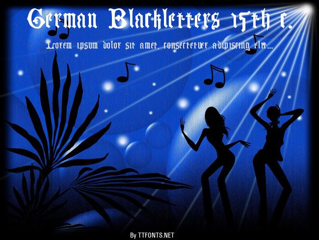German Blackletters 15th c. example