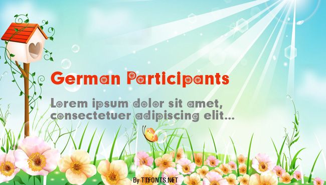 German Participants example