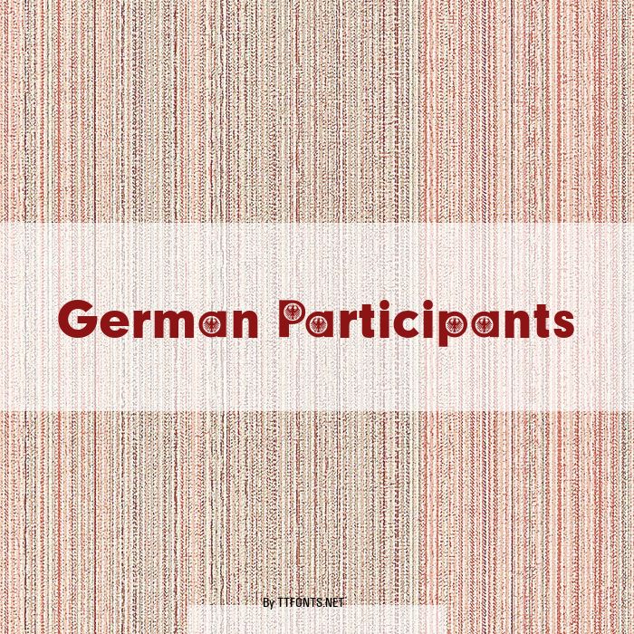 German Participants example