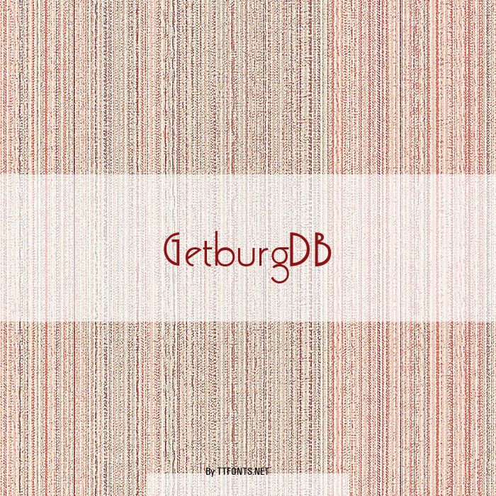 GetburgDB example