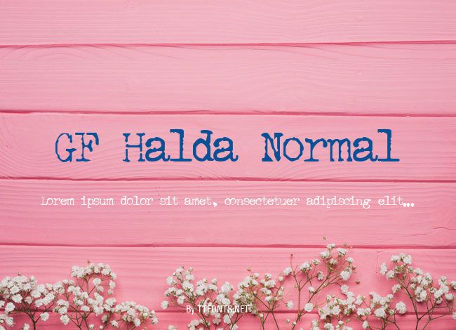 GF Halda Normal example
