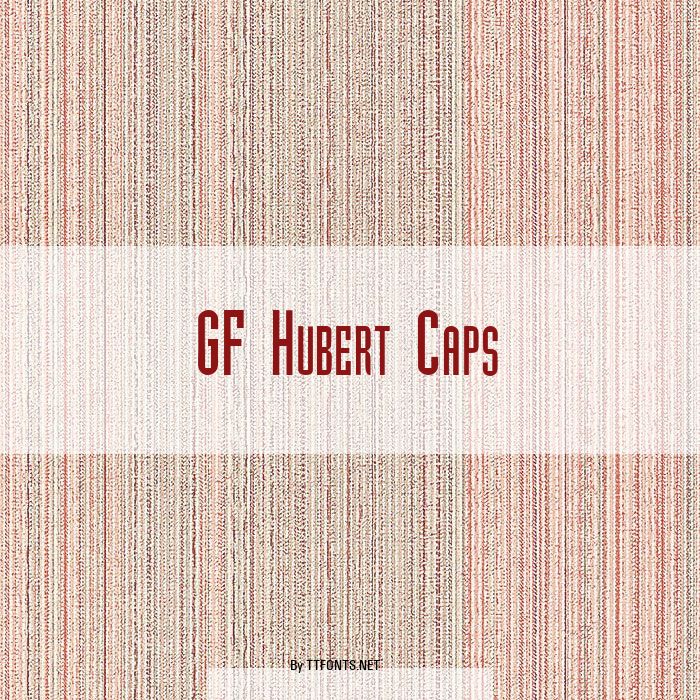 GF Hubert Caps example