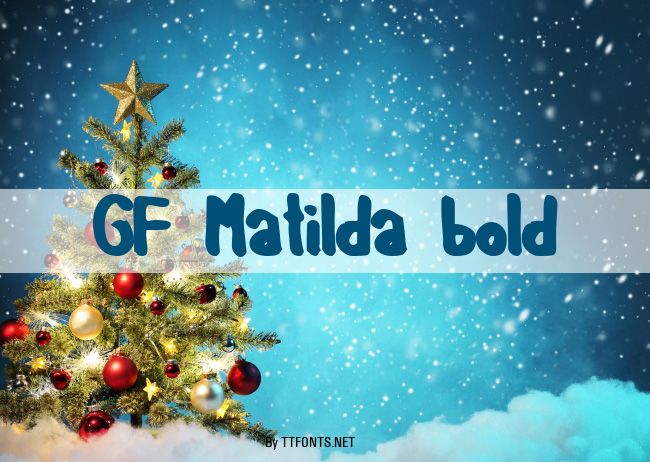 GF Matilda bold example