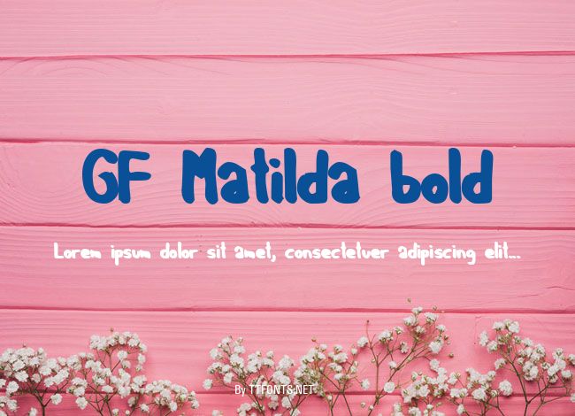 GF Matilda bold example