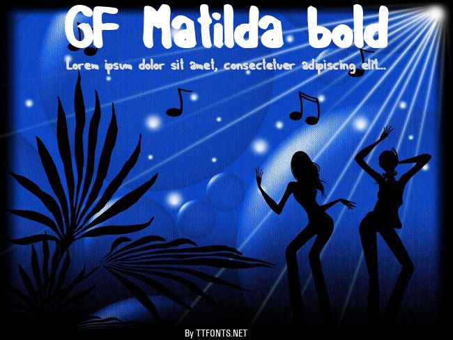 GF Matilda bold example