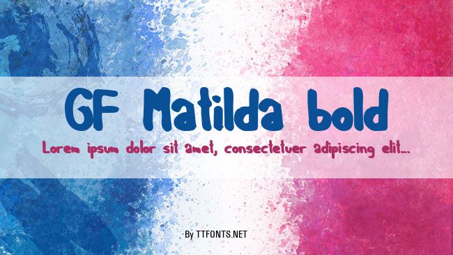 GF Matilda bold example