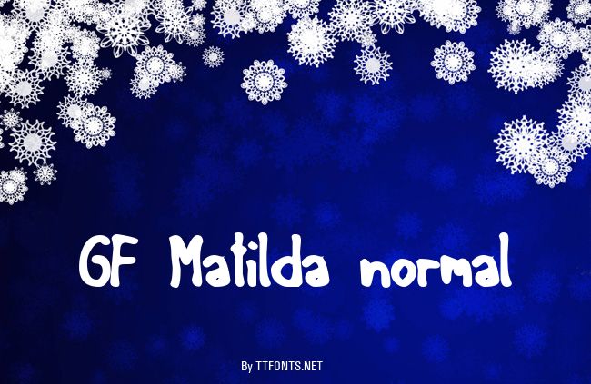 GF Matilda normal example